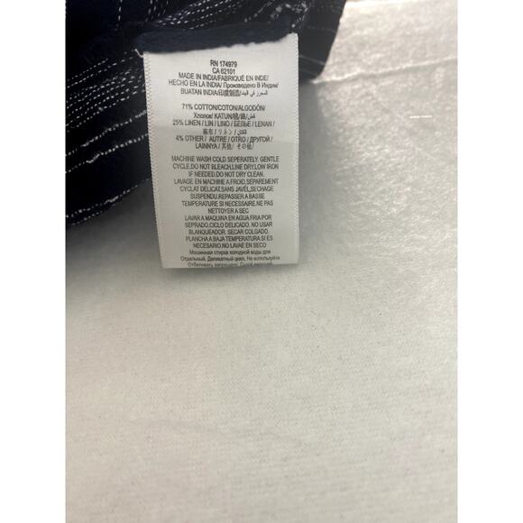 BCBG Max Azaria Navy Cream Kimono Style Jacket Size XS/Small - Picture 11 of 14